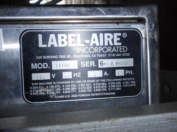 label aire 3111 nv manual