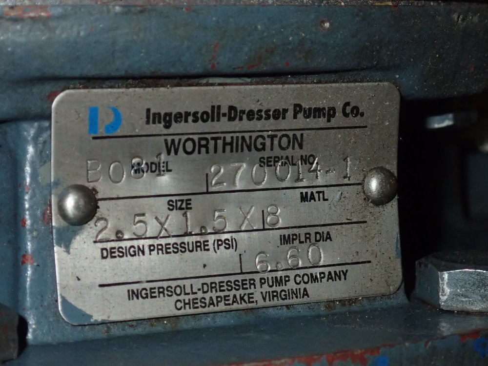 Ingersoll Dresser B081 347054 For Sale Used N A