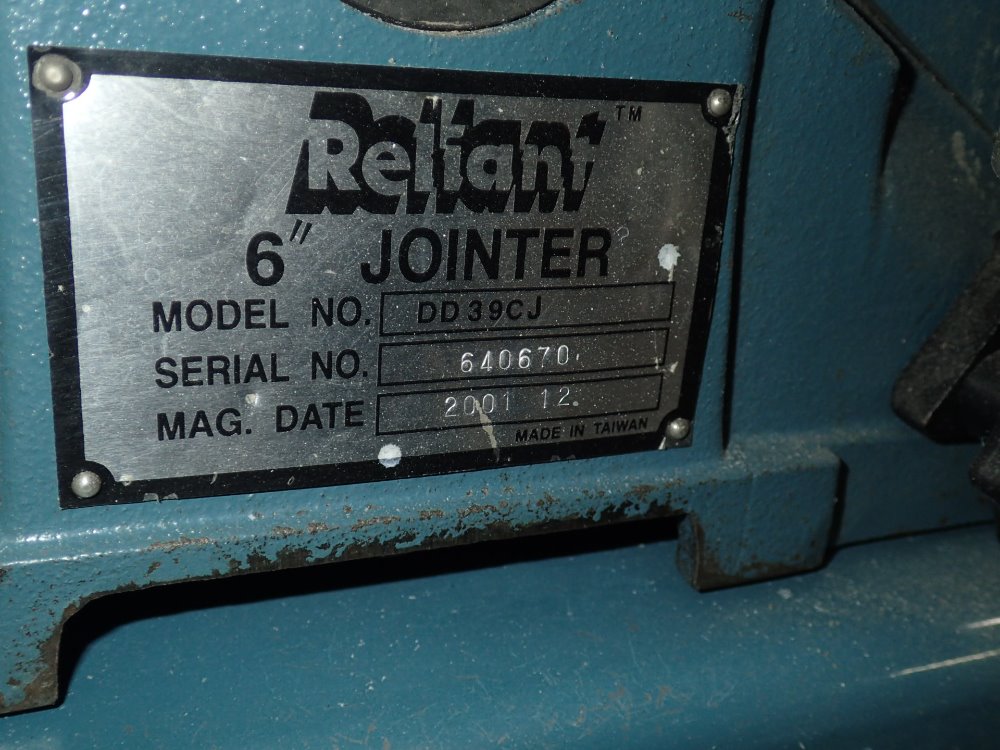 RELIANT DD39CJ Jointer - 350220 For Sale Used N/A