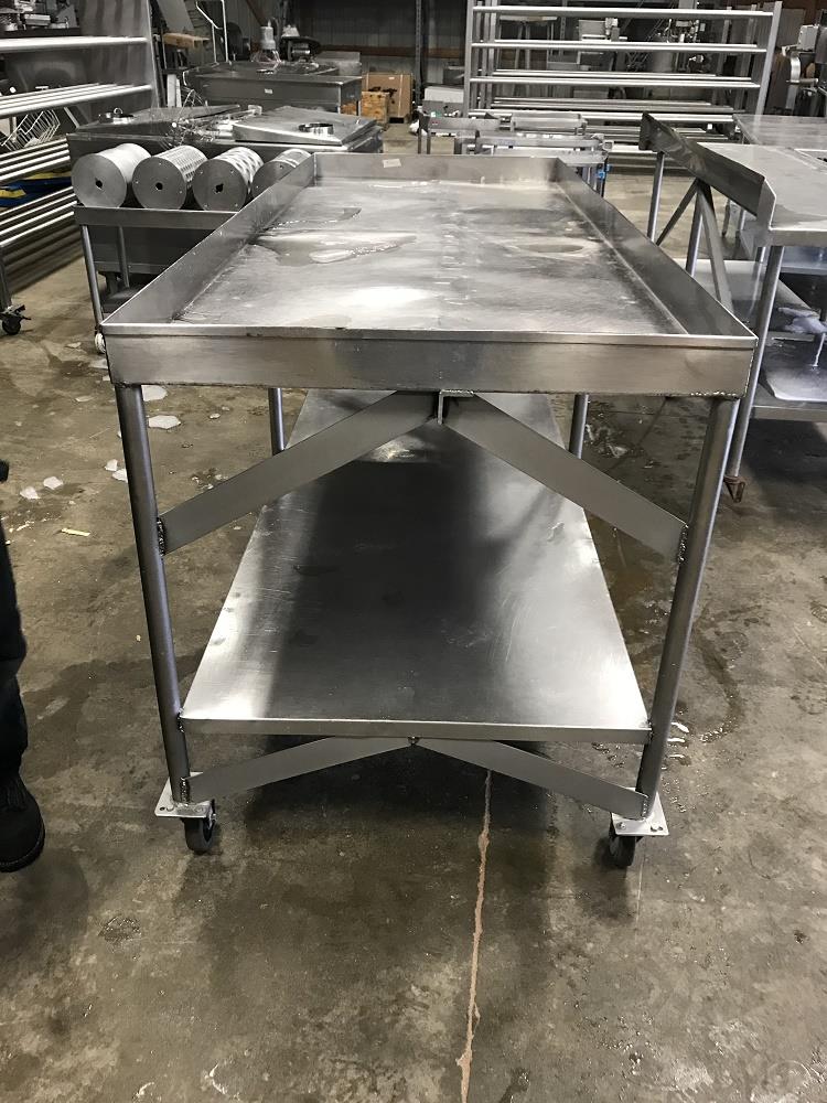 8ft Table on Casters - Stai - 356398 For Sale Used Stainless Steel Table 8 Ft