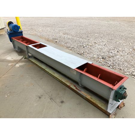 FMC CORP Link-Belt Ribbon Screw Auger Conveyor - 12in Dia. X 13ft Long ...