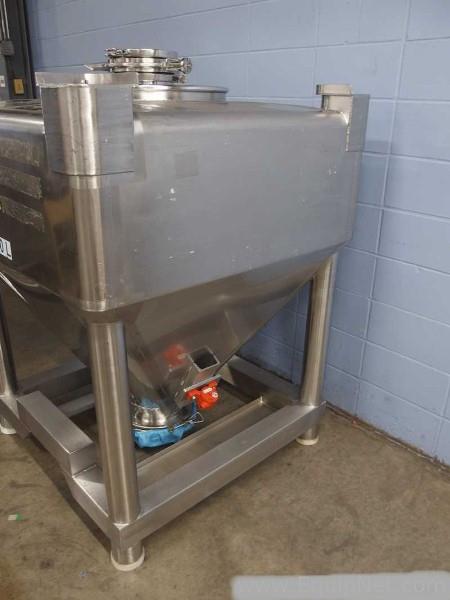 1000 Liter TOTE SYSTEMS Conical Tote - Polished 316 Stainless Steel ...