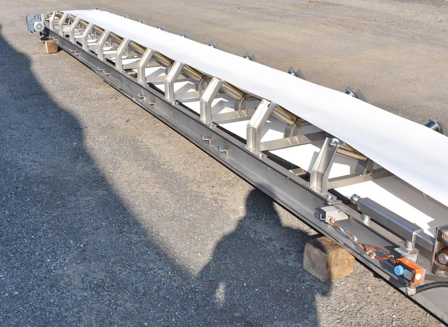 20in Wide X 25ft Long Belt Conveyor - Stainless Steel, Sanitary | 364222