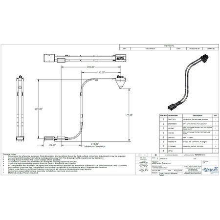 6in Dia. CABLEVEY CONVEYORS 6200 Tubular Drag Mechanical Conveyor Cable ...