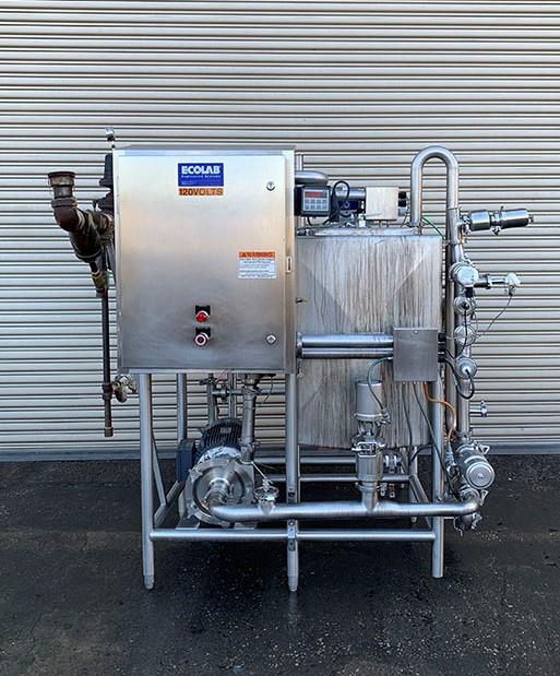 ECOLAB Single Tank CIP System with Stainless Steel Heat Exchanger | CIP ...