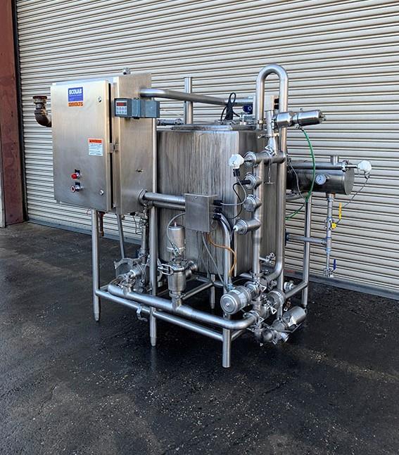 Ecolab Single Tank Cip System With Stainless Steel Heat Exchanger 