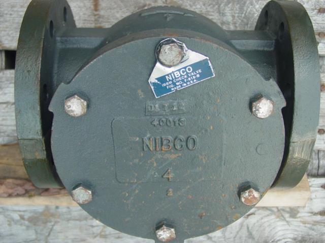 4in NIBCO F-918-B Check Valve, Flanged,125 Lb, Cast Iron, New Surplus ...