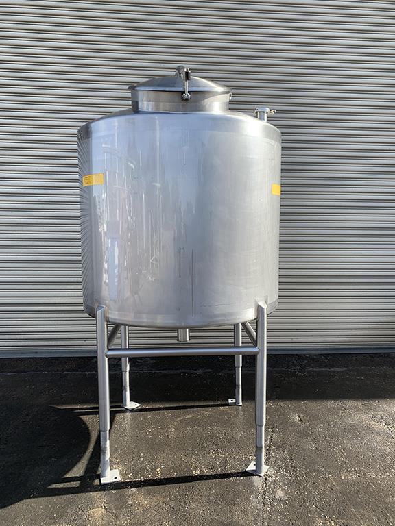 300 Gallon Coned Bottom Process Tank - Stainless Steel 